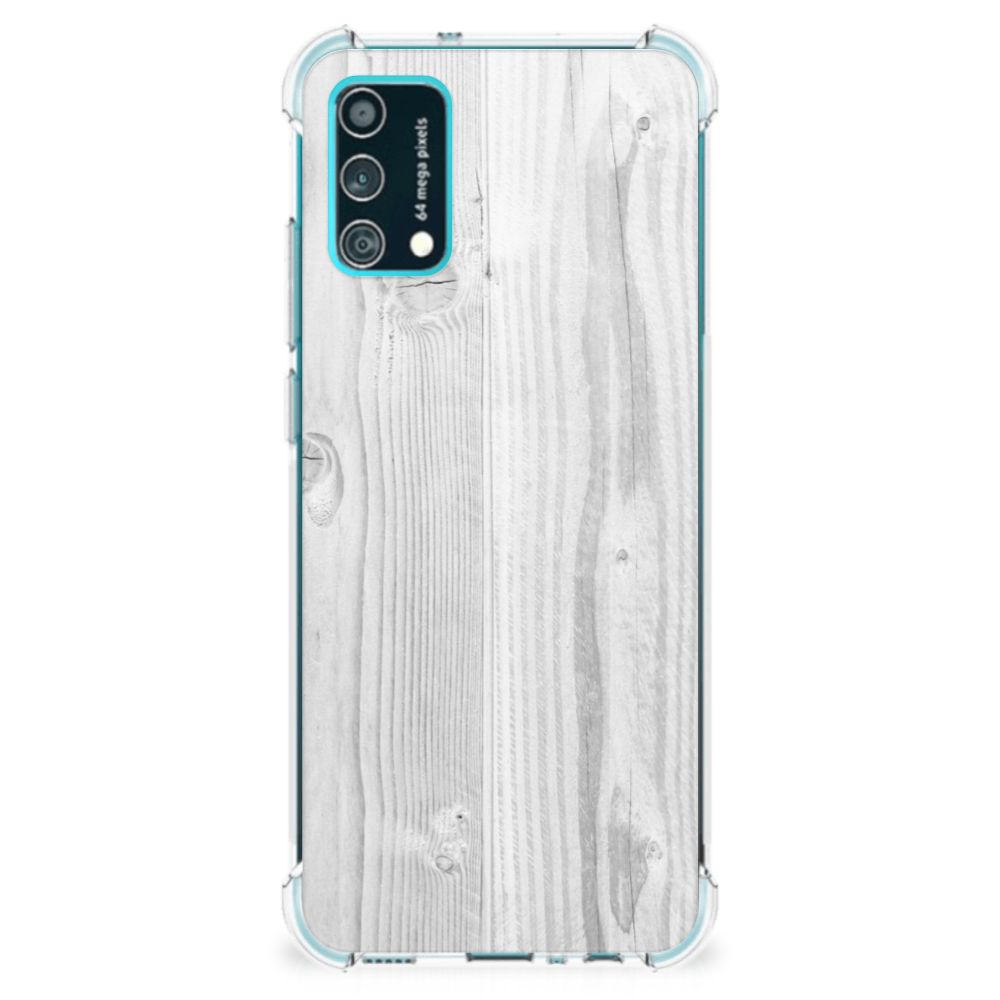 Samsung Galaxy M02s | A02s Stevig Telefoonhoesje White Wood B2C Telecom