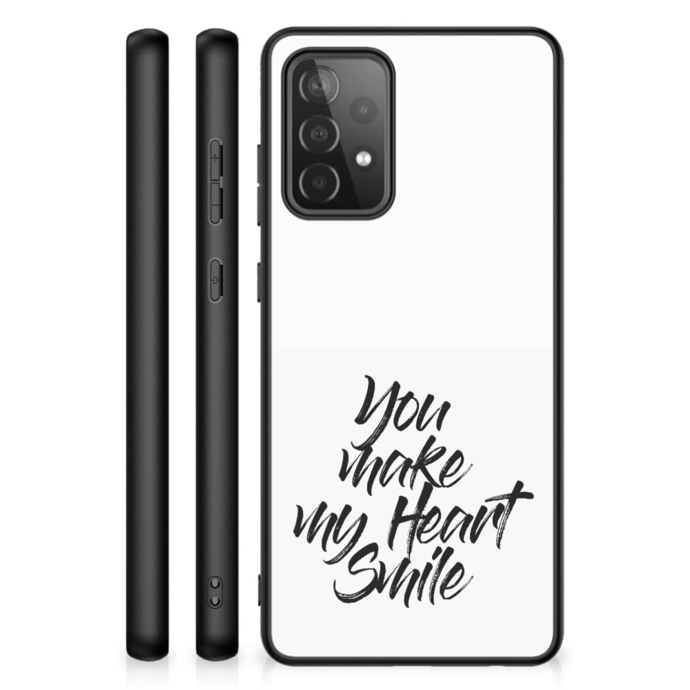 Samsung Galaxy A72 (5G/4G) Telefoon Hoesje met tekst Heart Smile