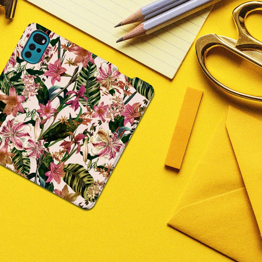 Motorola Moto G22 Smart Cover Flowers - B2C Telecom