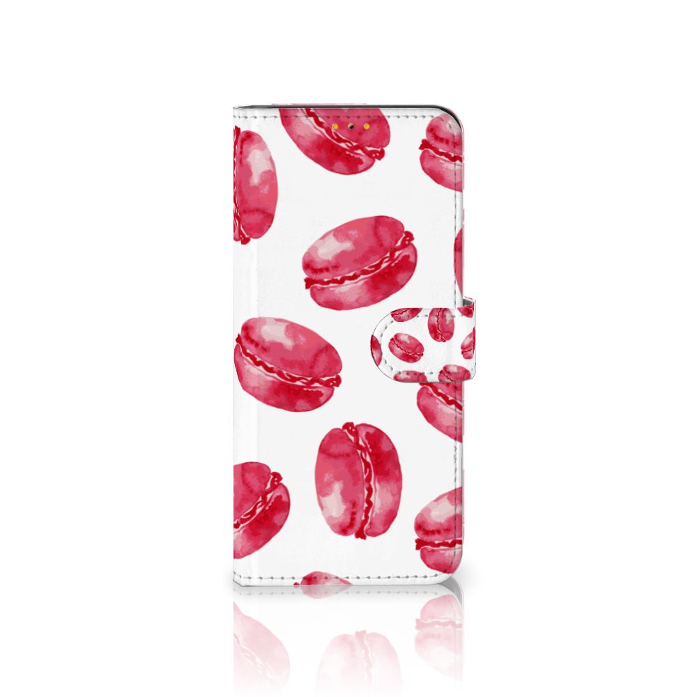 Samsung Galaxy M52 Book Cover Pink Macarons