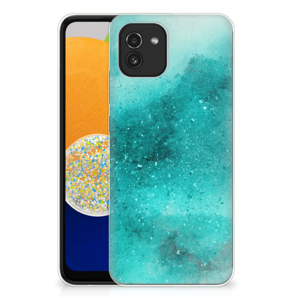 Hoesje maken Samsung Galaxy A03 Painting Blue