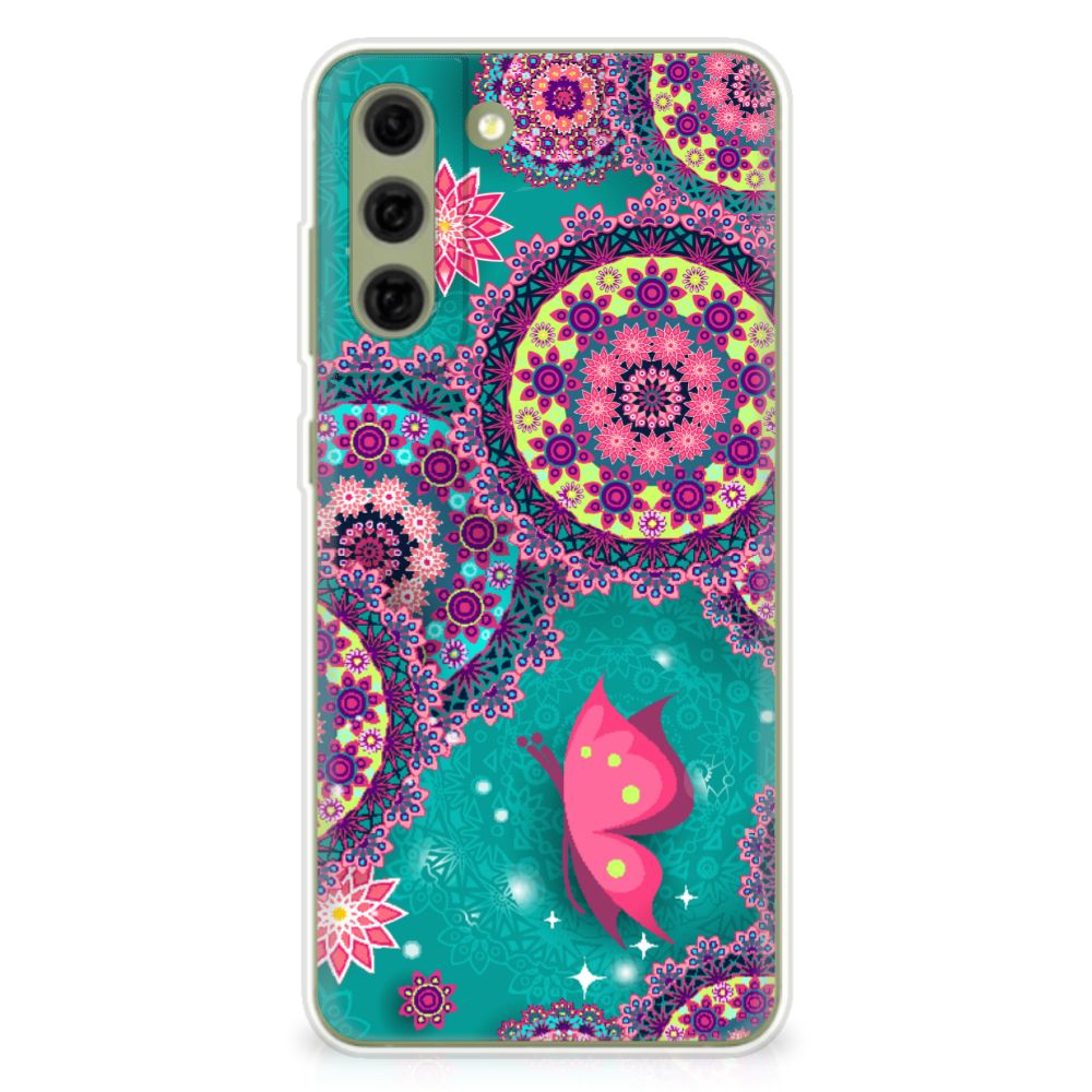 Samsung Galaxy S21FE Hoesje maken Cirkels en Vlinders