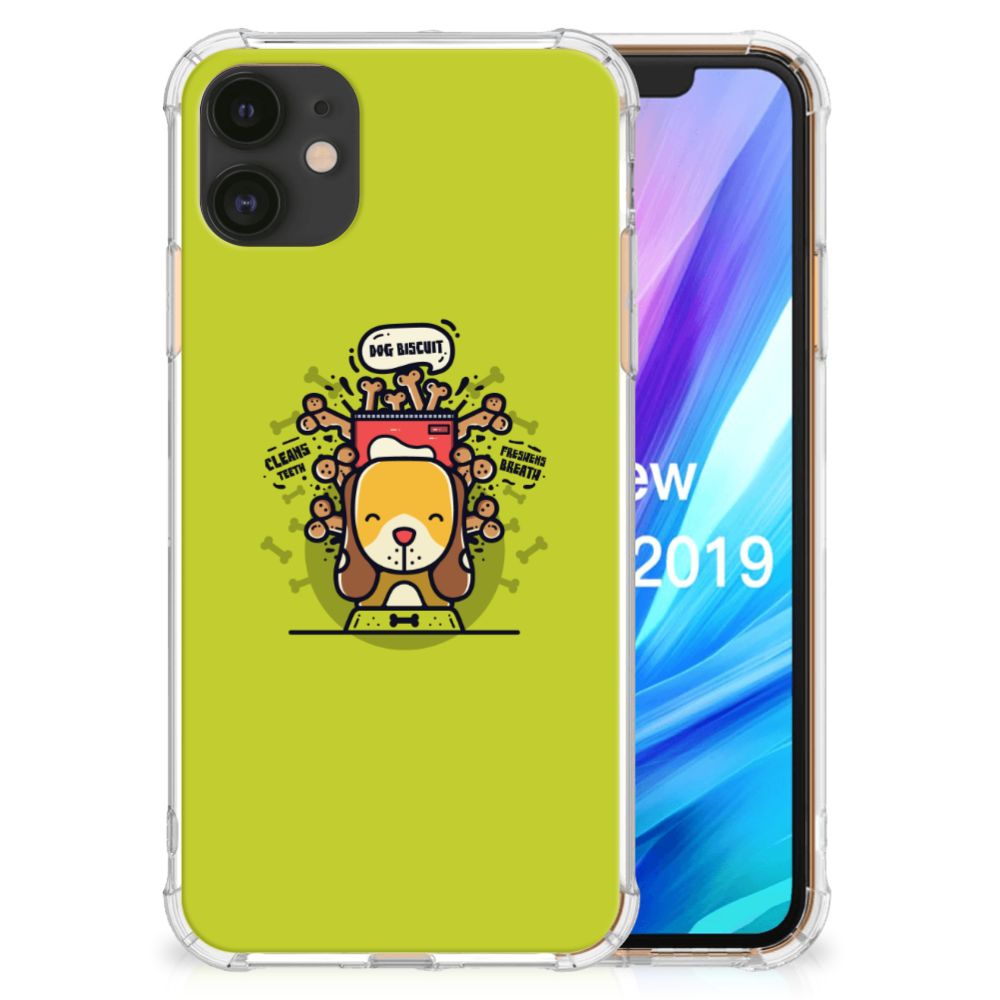 Apple iPhone 11 Stevig Bumper Hoesje Doggy Biscuit
