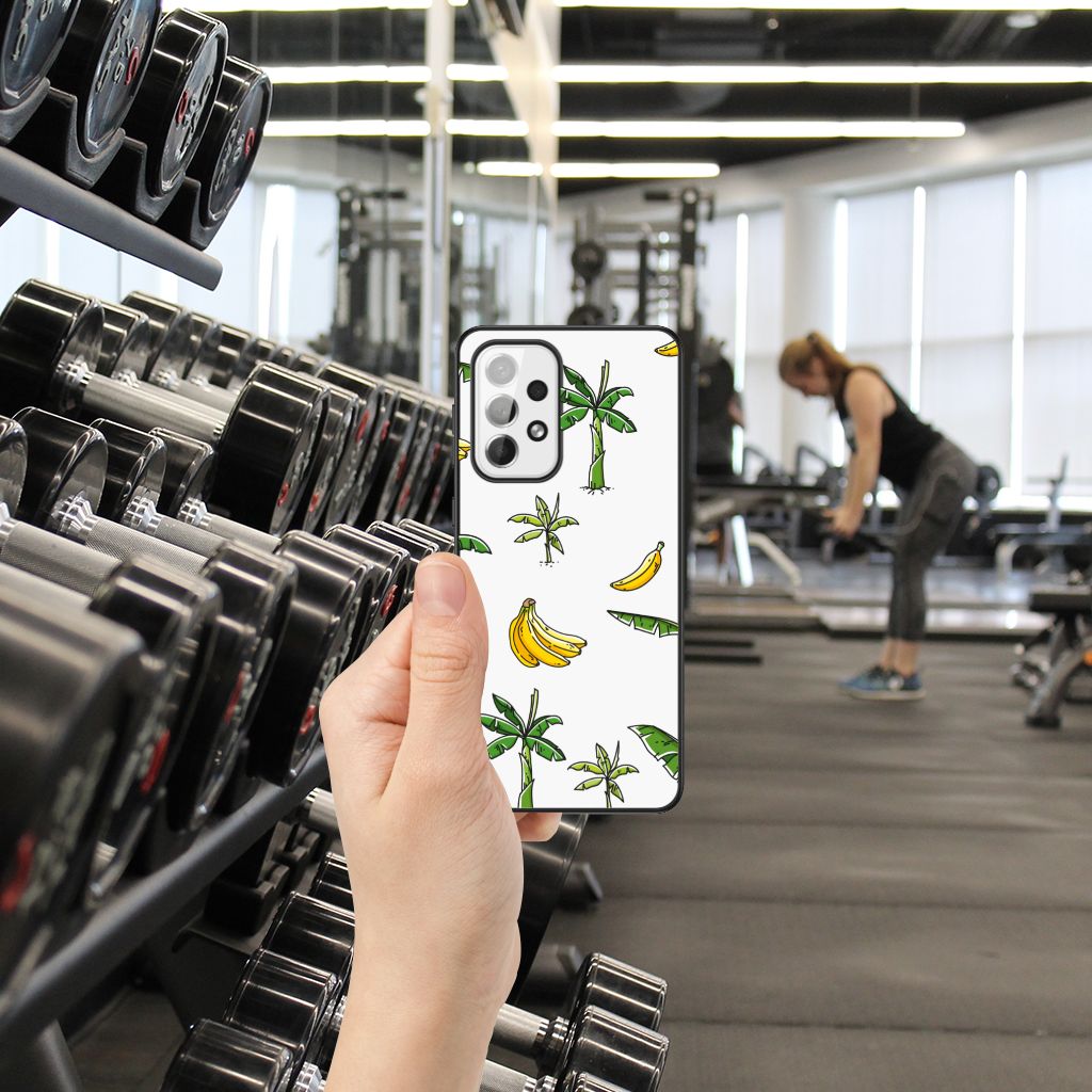 Samsung Galaxy A73 Bloemen Hoesje Banana Tree B2C Telecom