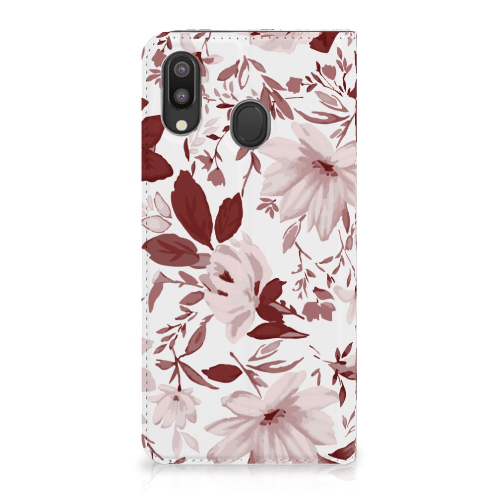 Bookcase Samsung Galaxy M20 Watercolor Flowers