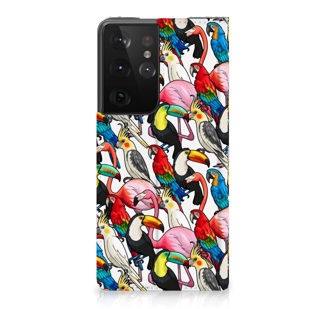 Samsung Galaxy S21 Ultra Hoesje maken Birds - B2C Telecom