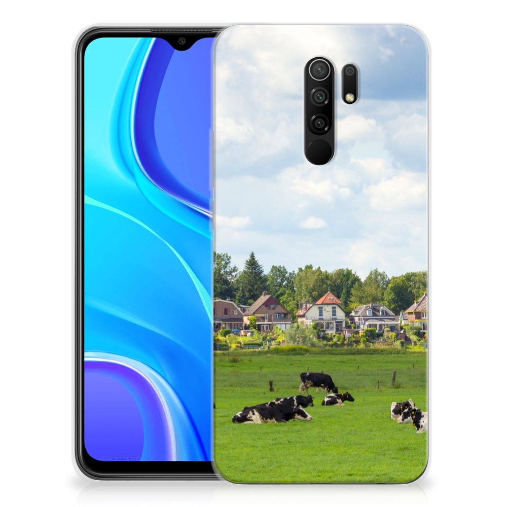 Xiaomi Redmi 9 TPU Hoesje Koeien B2C Telecom
