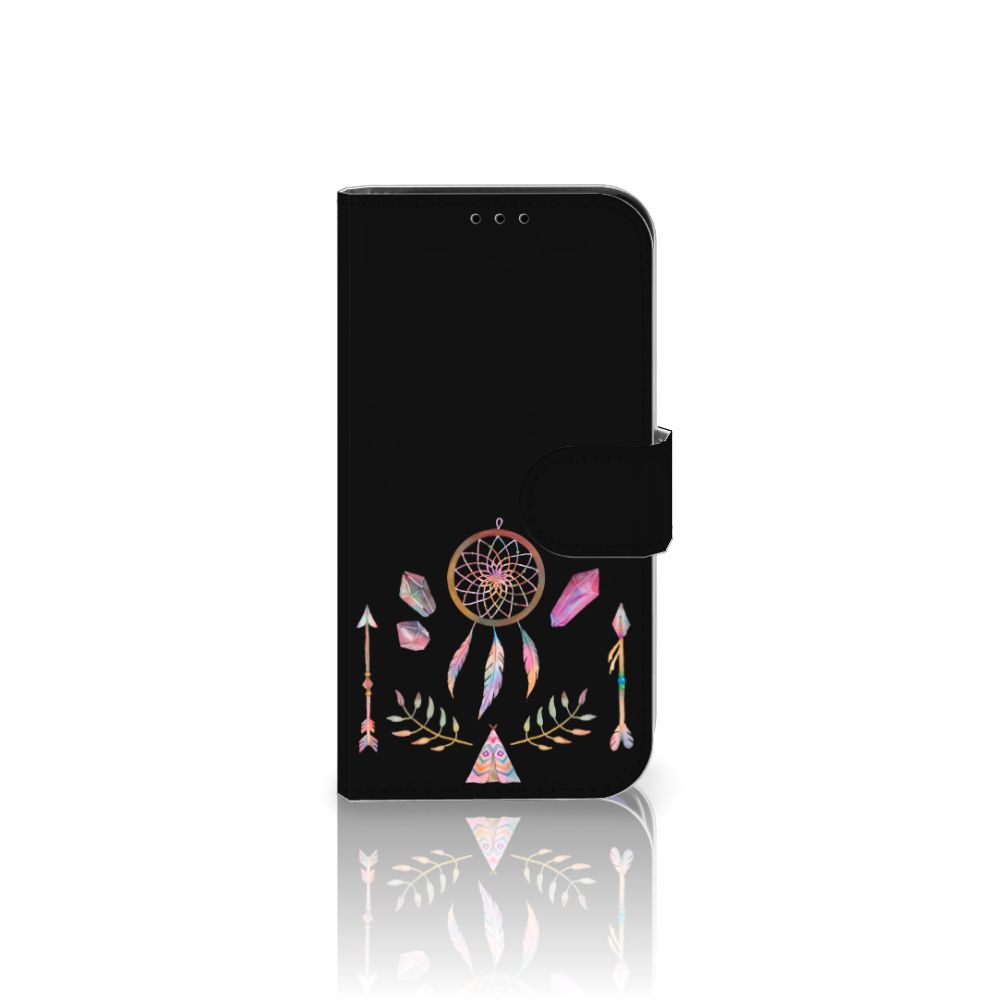 iPhone 13 Mini Leuk Hoesje Boho Dreamcatcher met dromenvanger, pijlen en kleurrijke details.