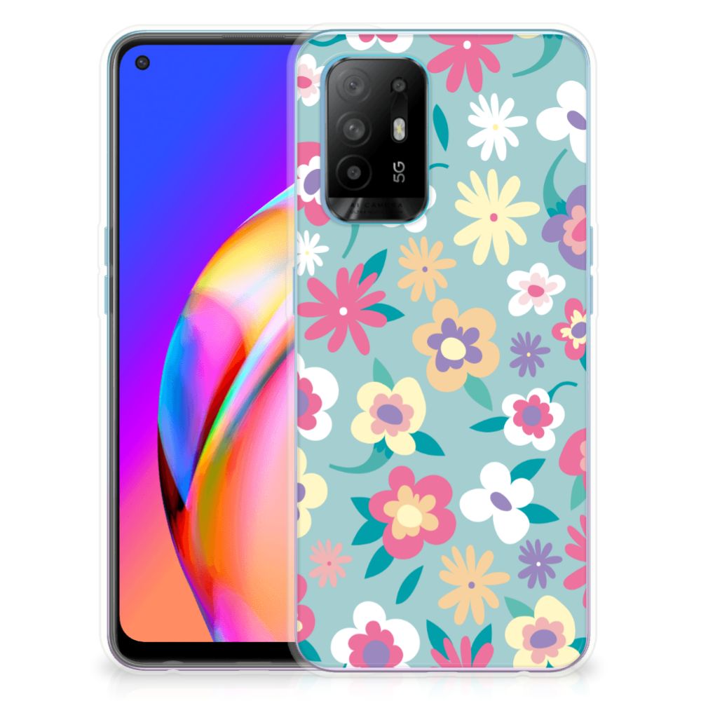 OPPO A94 5G | Reno5 Z TPU Case Flower Power