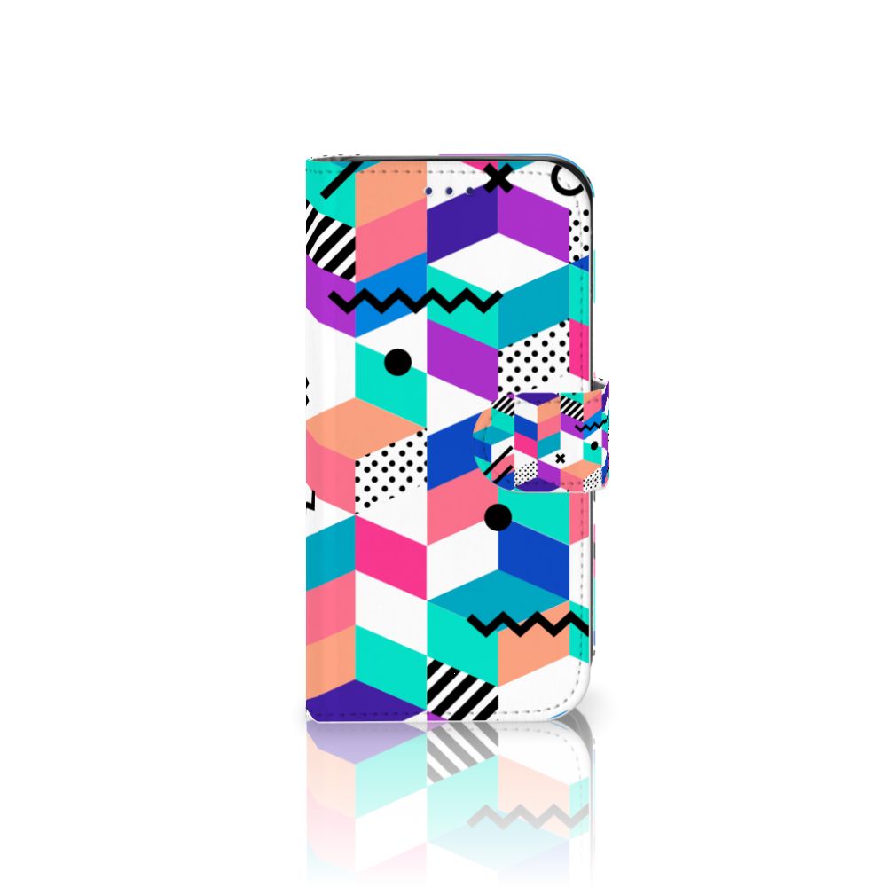 Samsung Galaxy S10e Book Case Blokken Kleurrijk