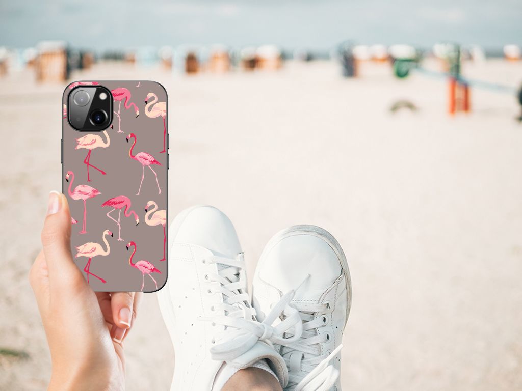 Apple iPhone 13 Dierenprint Telefoonhoesje Flamingo B2C Telecom