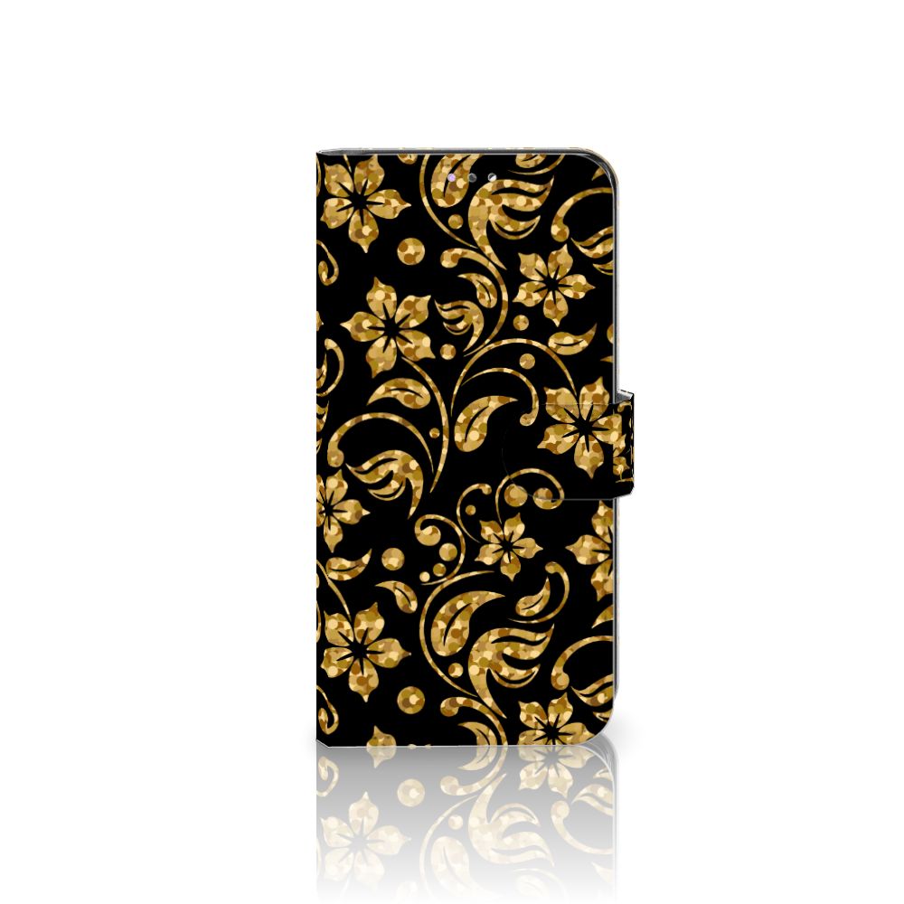 Samsung Galaxy A32 4G Hoesje Gouden Bloemen