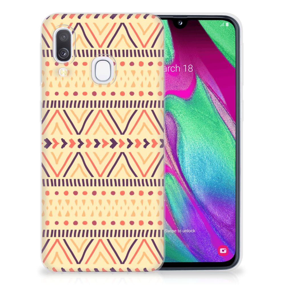 Samsung Galaxy A40 TPU bumper Aztec Yellow