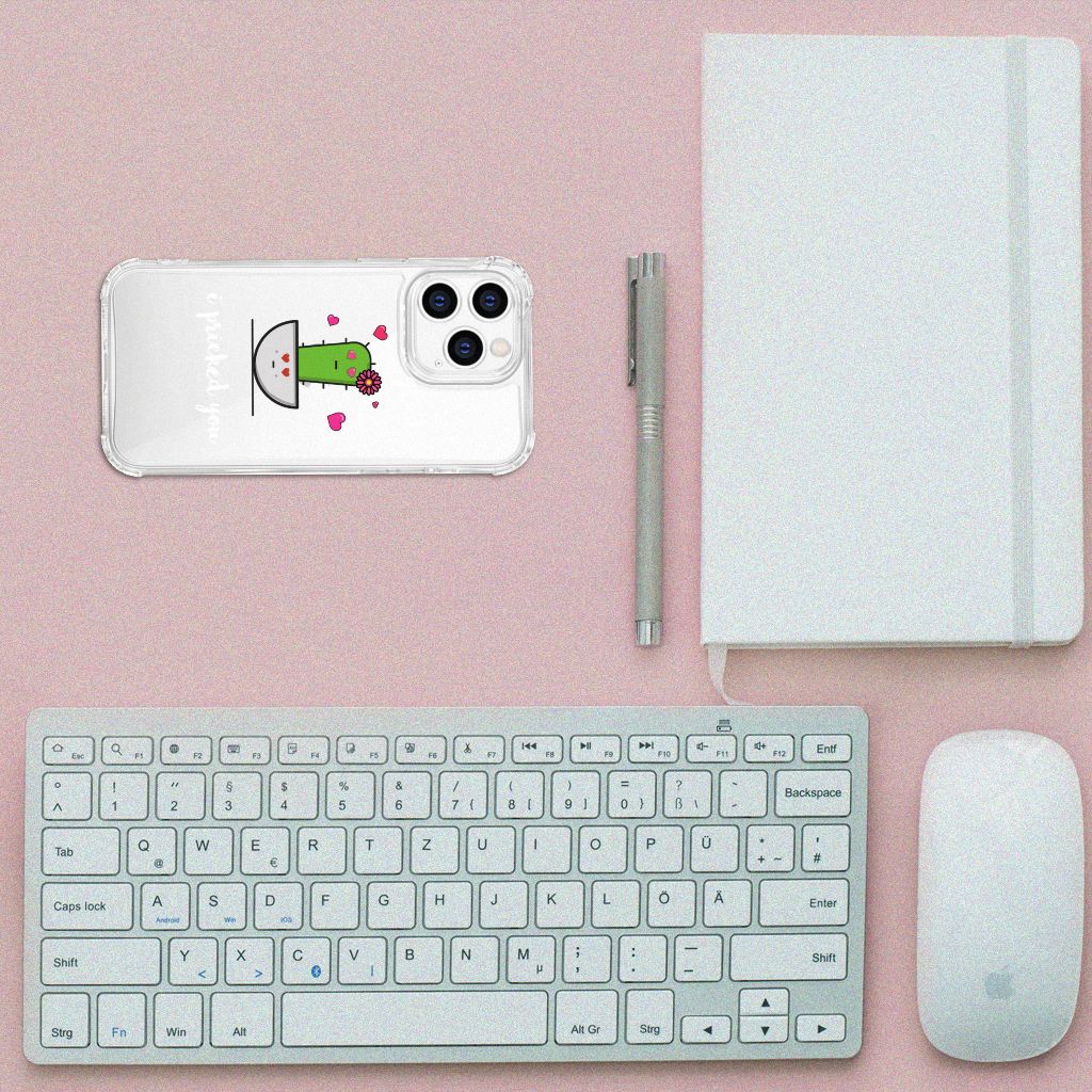 iPhone 14 Pro Stevig Bumper Hoesje Cactus Glad B2C Telecom