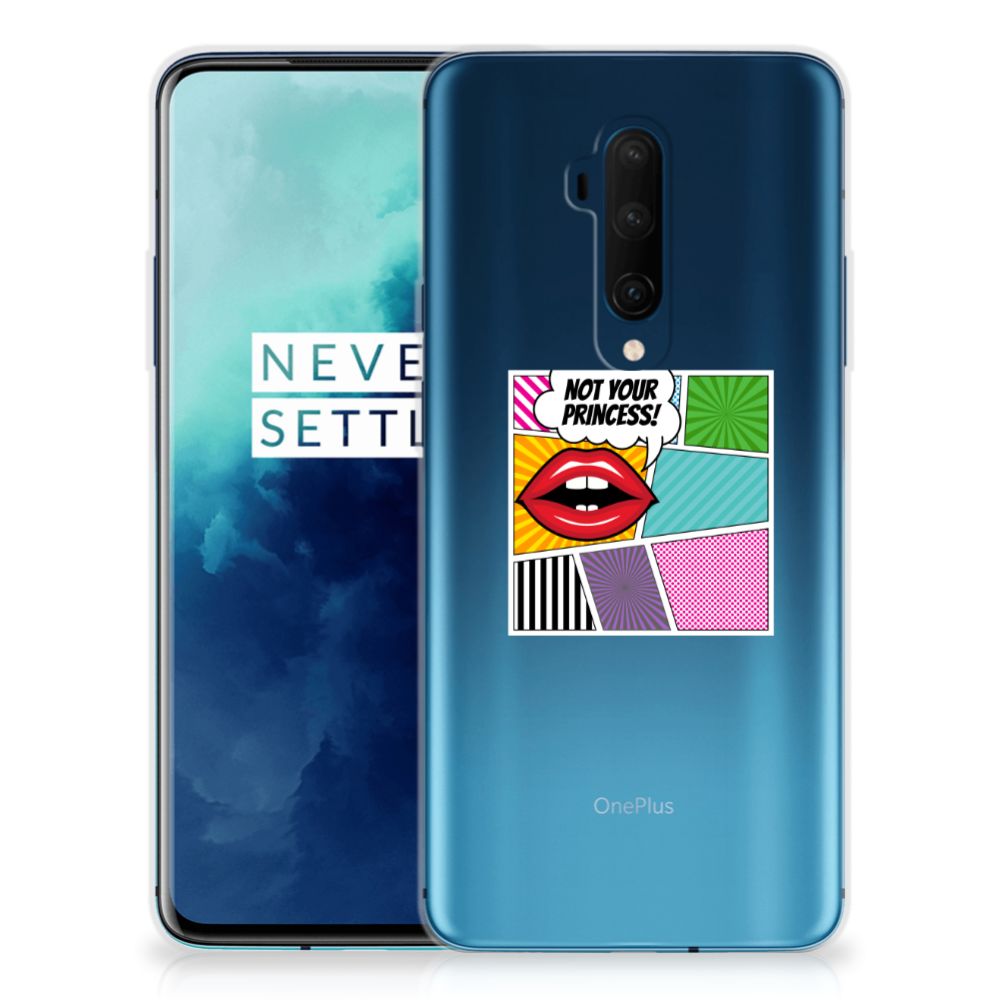 OnePlus 7T Pro Silicone Back Cover Popart Princess