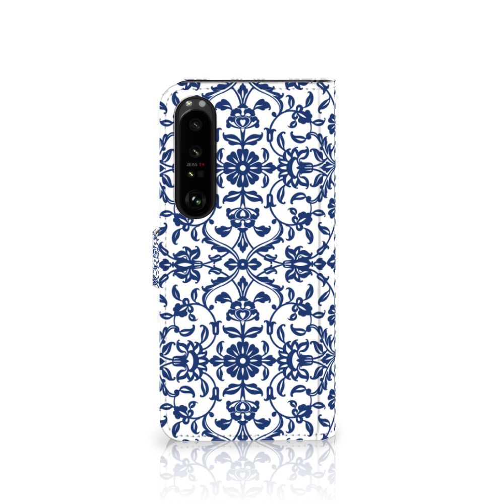 Sony Xperia 1 IV Hoesje Flower Blue