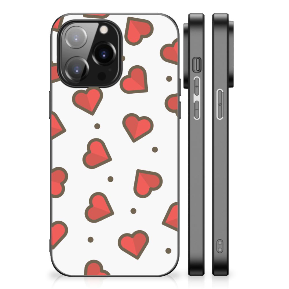 iPhone 14 Pro Max Back Case Hearts