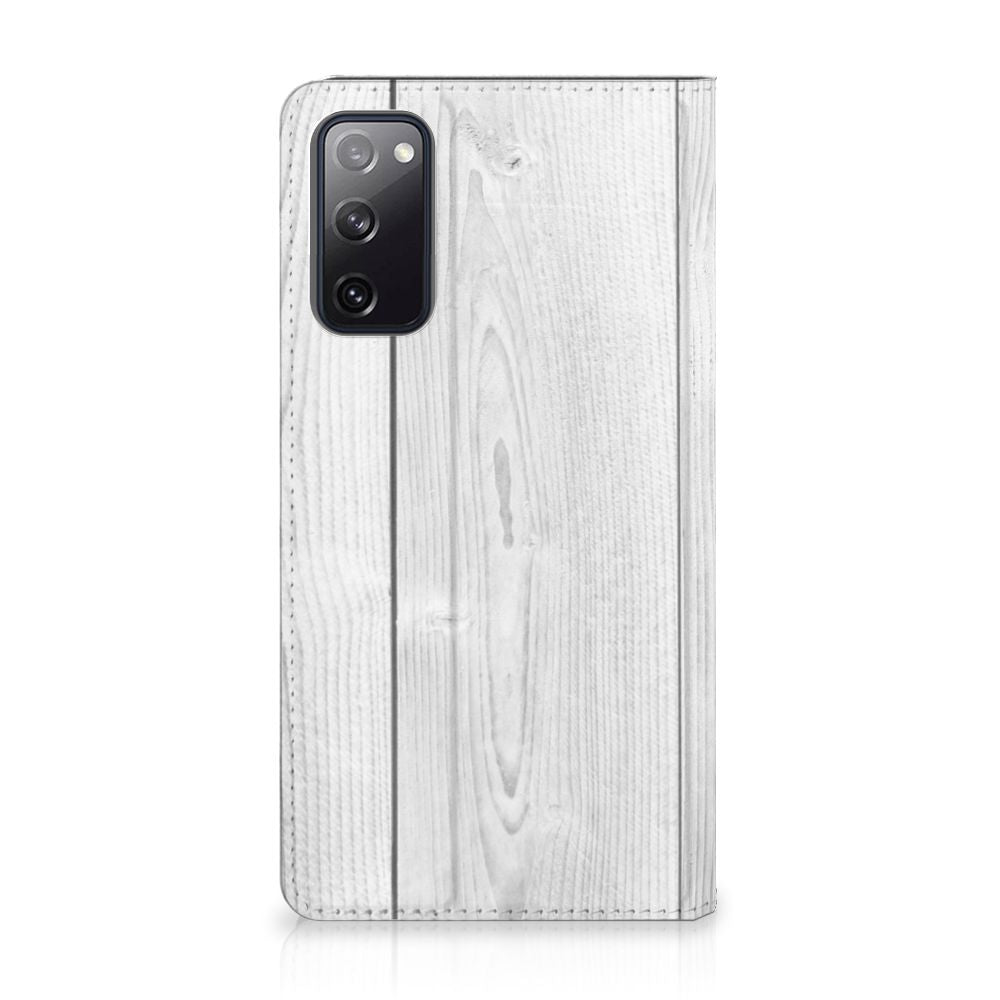 Samsung Galaxy S20 FE Book Wallet Case White Wood - B2C Telecom