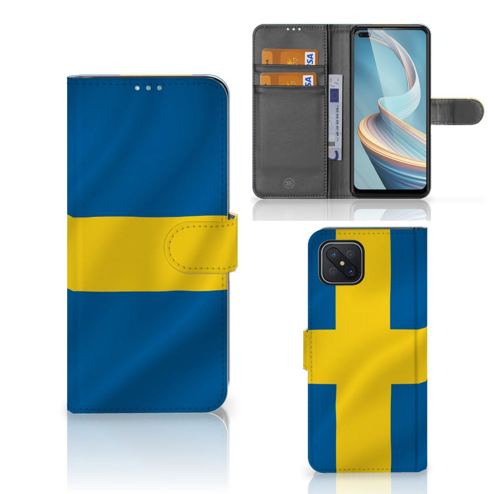 OPPO Reno4 Z Bookstyle Case Zweden