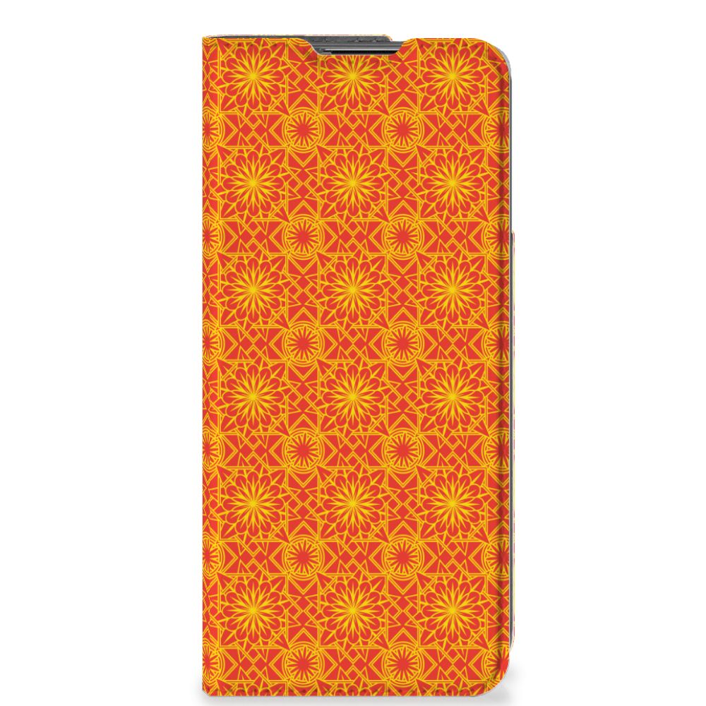 OnePlus Nord CE 2 5G Hoesje met Magneet Batik Oranje - B2C Telecom