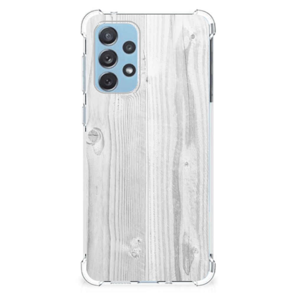 Samsung Galaxy A73 Stevig Telefoonhoesje White Wood B2C Telecom