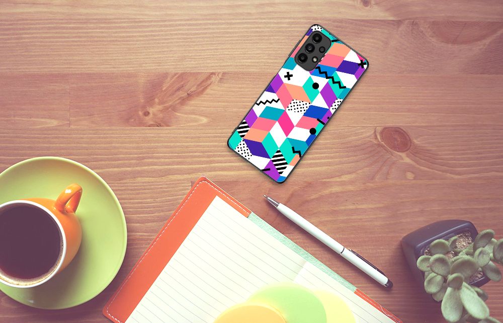 Samsung Galaxy A13 4G Backcover Blokken Kleurrijk B2C Telecom