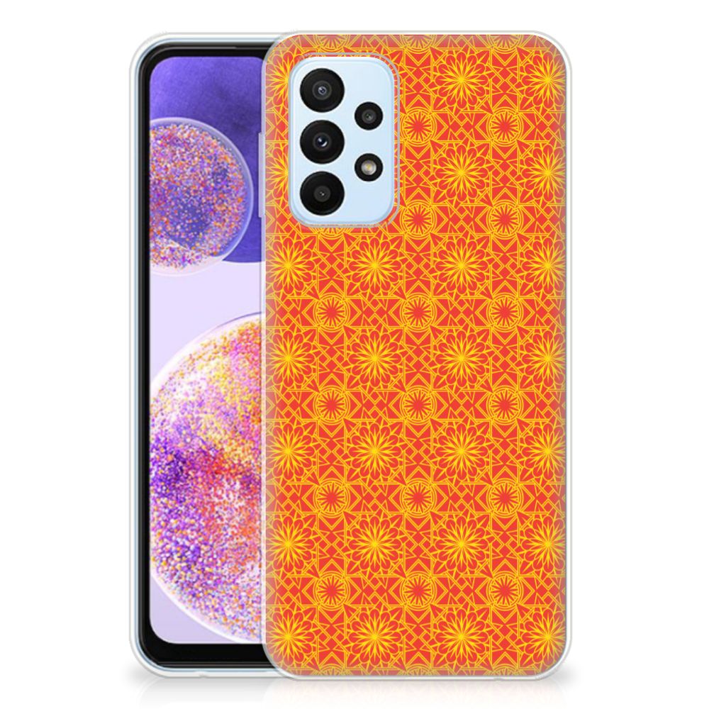 Samsung Galaxy A23 TPU bumper Batik Oranje B2C Telecom