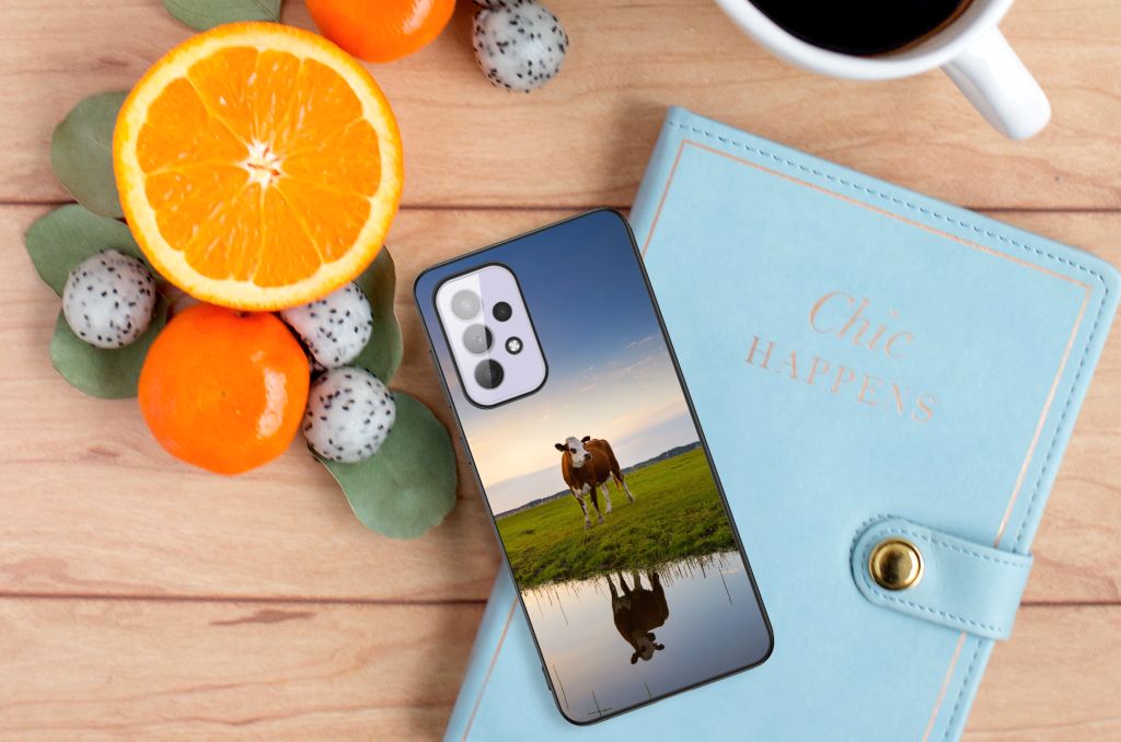 Samsung Galaxy A33 5G Dierenprint Telefoonhoesje Koe B2C Telecom