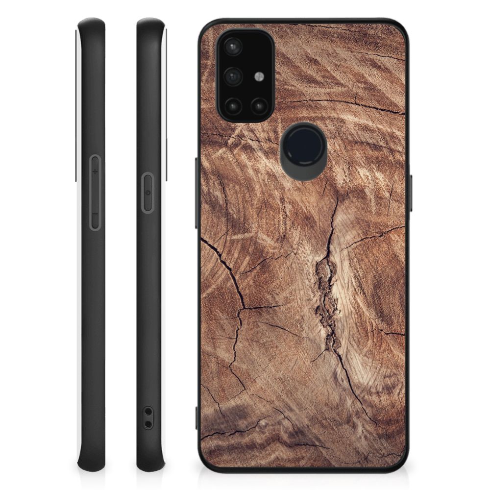 OnePlus Nord N10 5G Houten Print Telefoonhoesje Tree Trunk