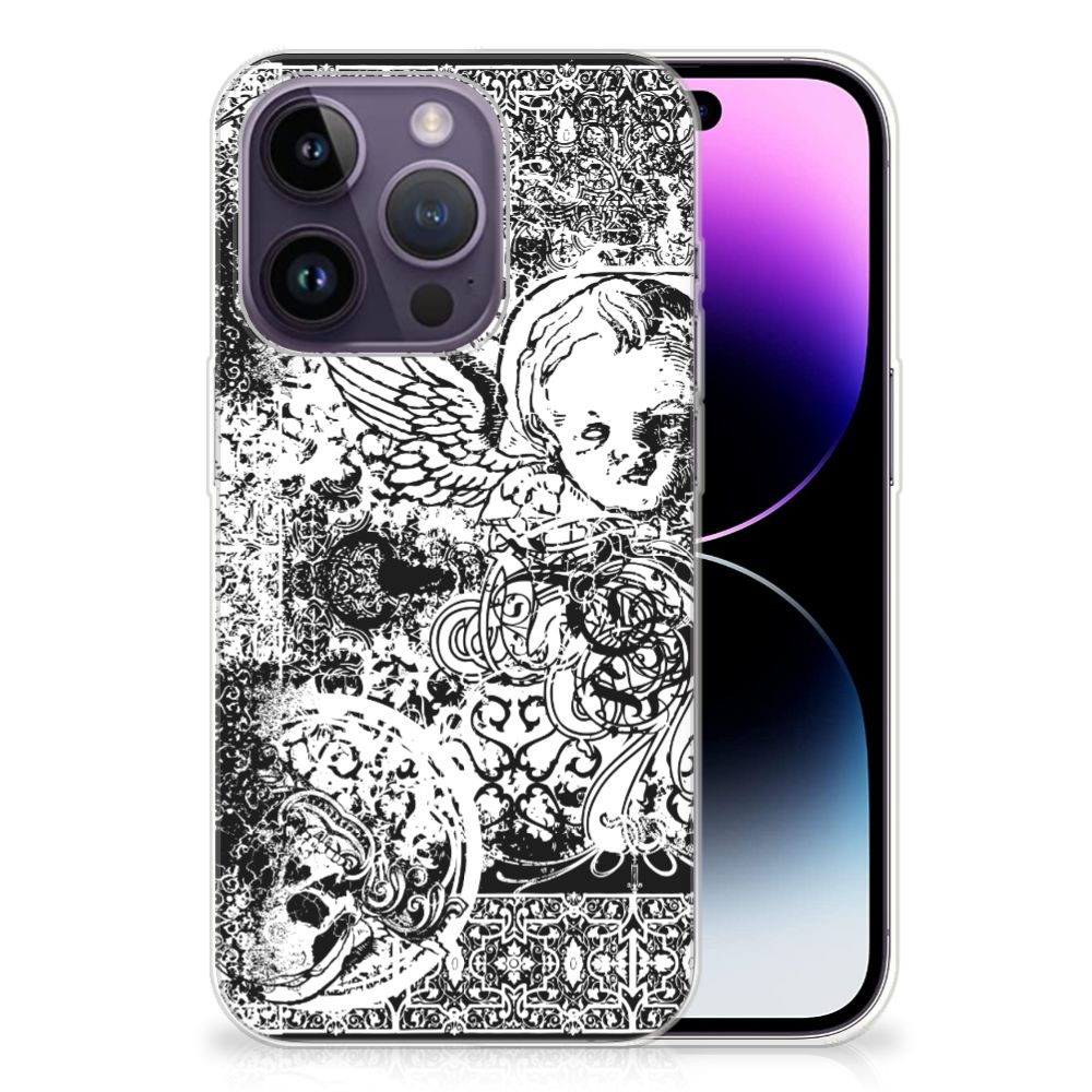 Silicone Back Case Apple iPhone 14 Pro Skulls Angel B2C Telecom