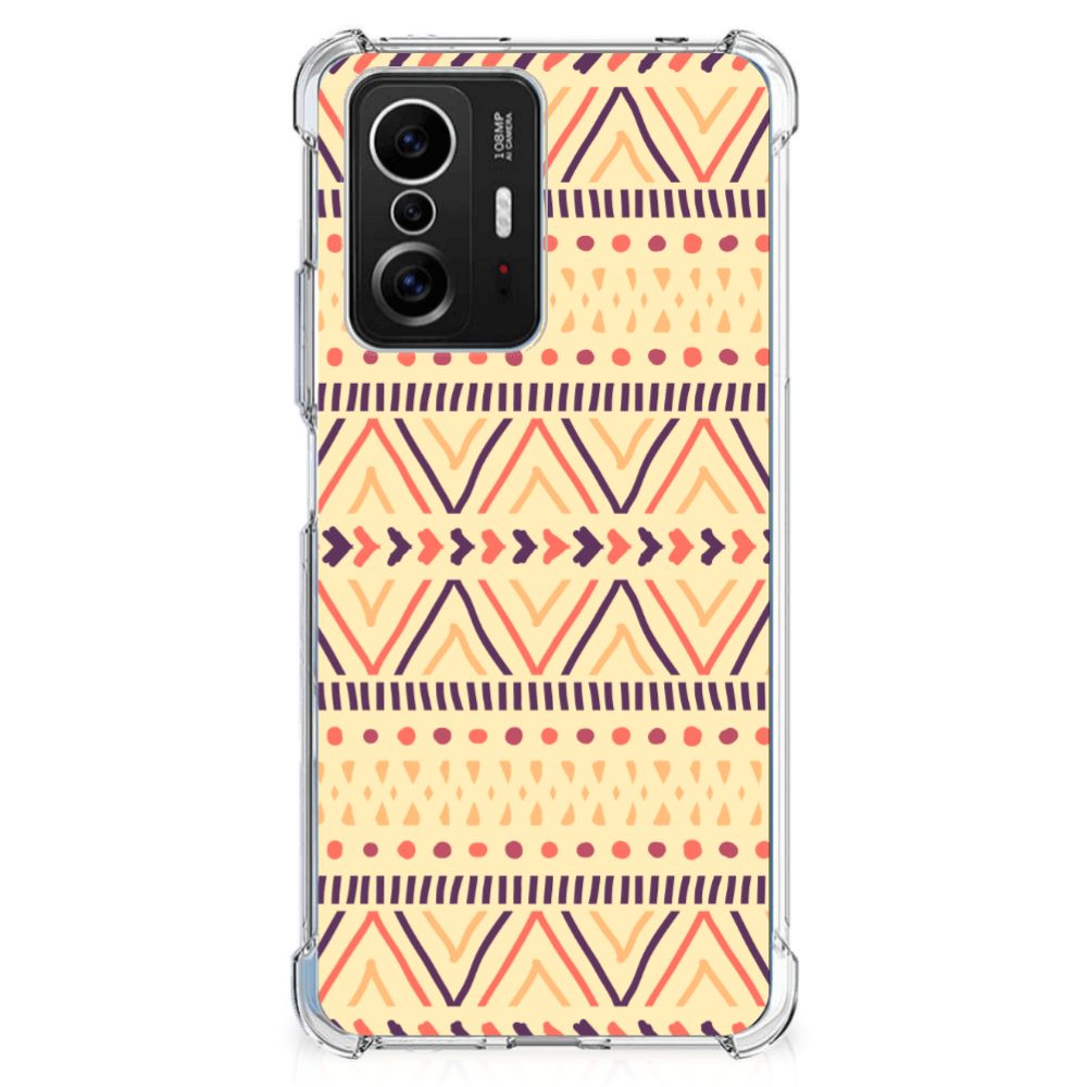 Xiaomi 11T | 11T Pro Doorzichtige Silicone Hoesje Aztec Yellow