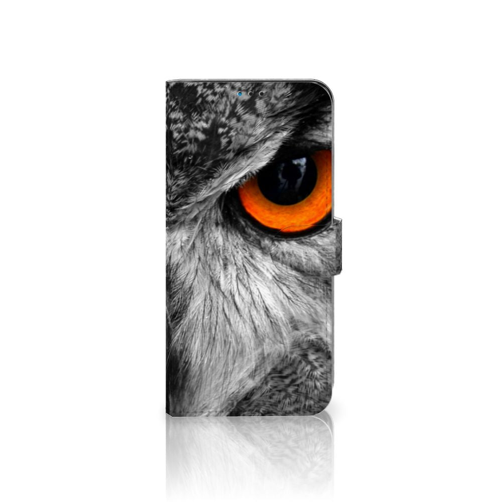 Motorola Moto G9 Play | E7 Plus Telefoonhoesje met Pasjes Uil