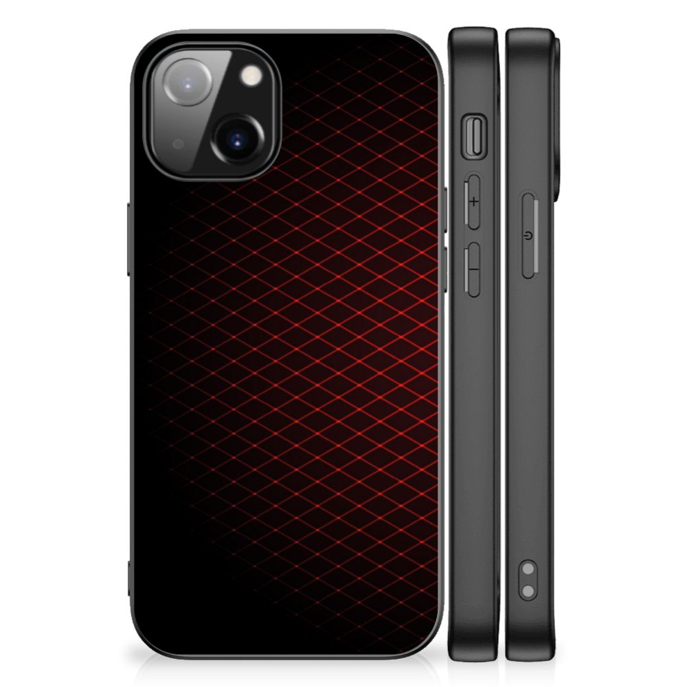 Apple iPhone 13 Back Case Geruit Rood B2C Telecom