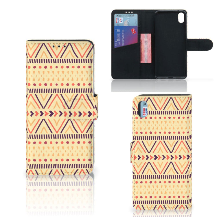 Xiaomi Redmi 7A Telefoon Hoesje Aztec Yellow