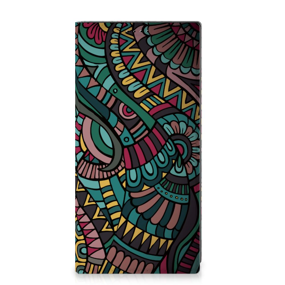 Samsung Galaxy S23 Ultra Hoesje met Magneet Aztec