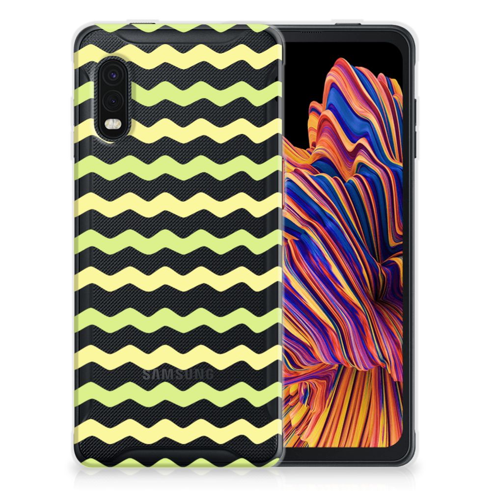 Samsung Xcover Pro TPU bumper Waves Yellow