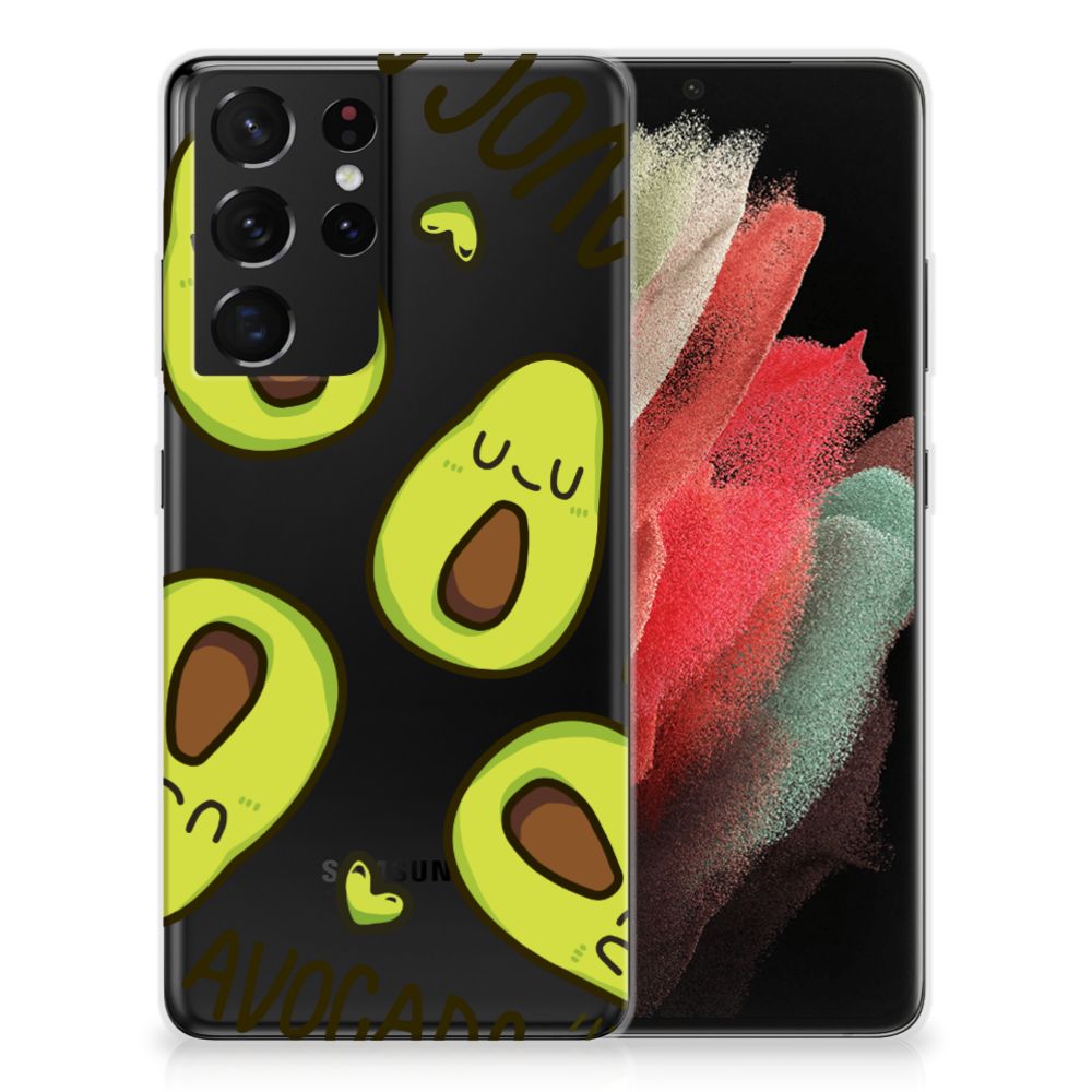Samsung Galaxy S21 Ultra Telefoonhoesje met Naam Avocado Singing B2C Telecom