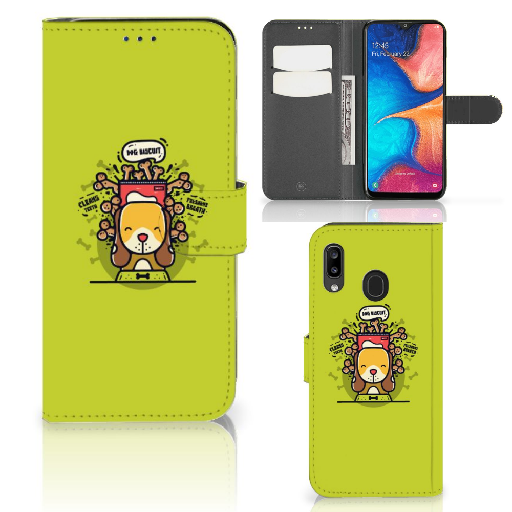 Samsung Galaxy A30 Leuk Hoesje Doggy Biscuit
