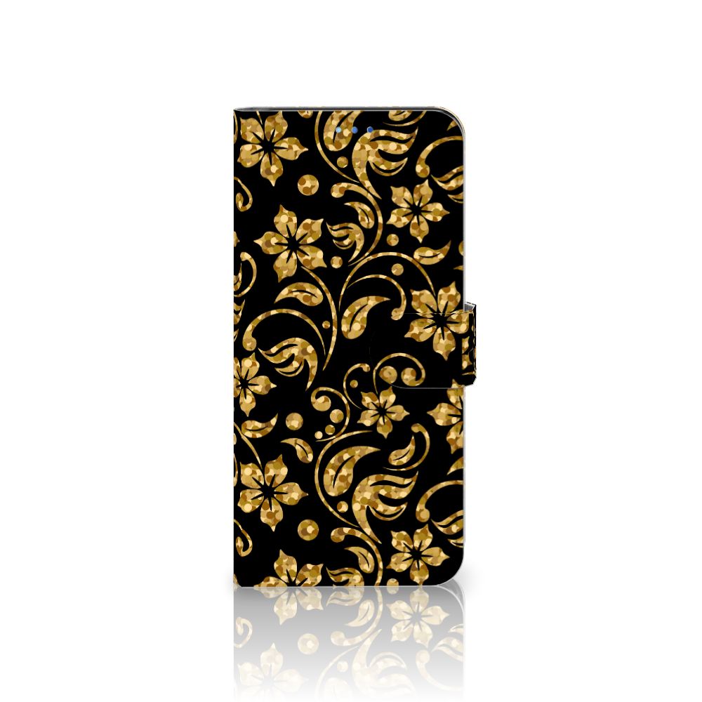 OPPO Find X3 Neo 5G Hoesje Gouden Bloemen