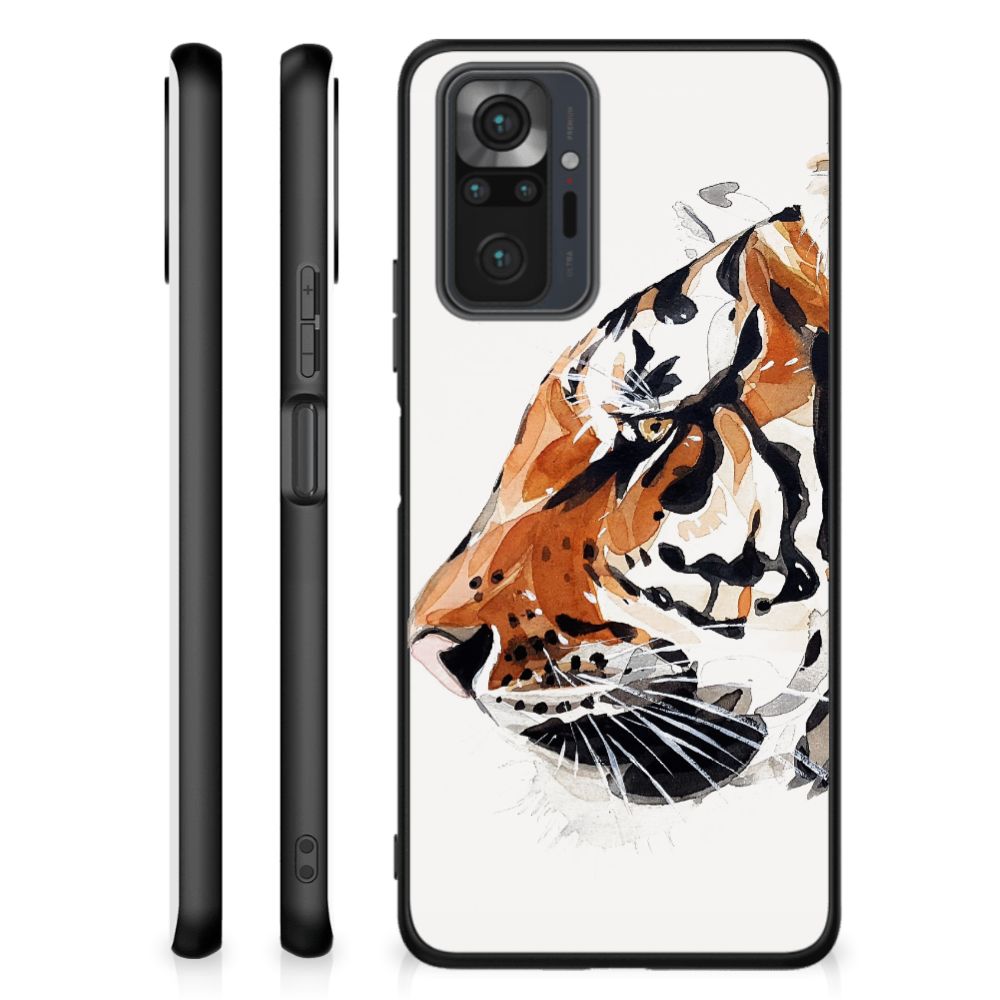 Kleurrijke Telefoonhoesje Xiaomi Redmi Note 10 Pro Watercolor Tiger B2C Telecom