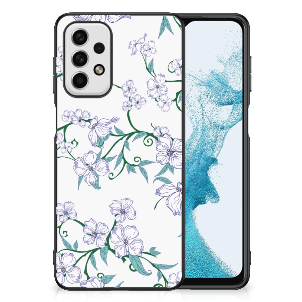 Samsung Galaxy A23 Uniek Bloemen Hoesje Blossom White B2C Telecom