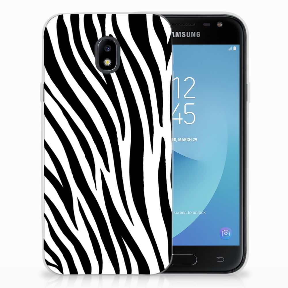 Samsung Galaxy J3 2017 TPU Hoesje Zebra