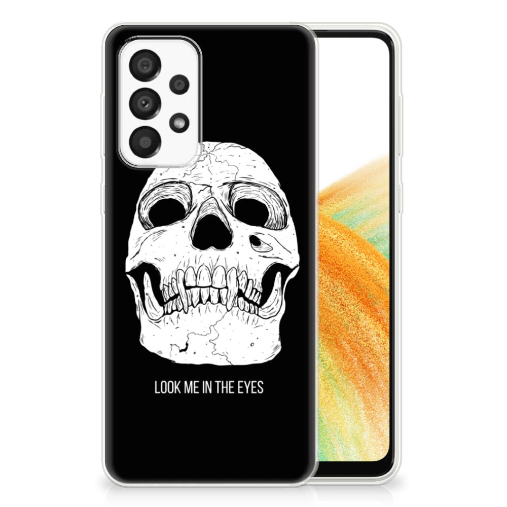 Silicone Back Case Samsung Galaxy A33 5G Skull Eyes