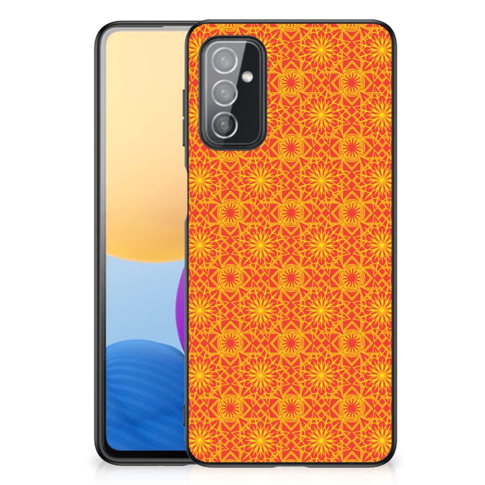 Samsung Galaxy M52 Back Case Batik Oranje