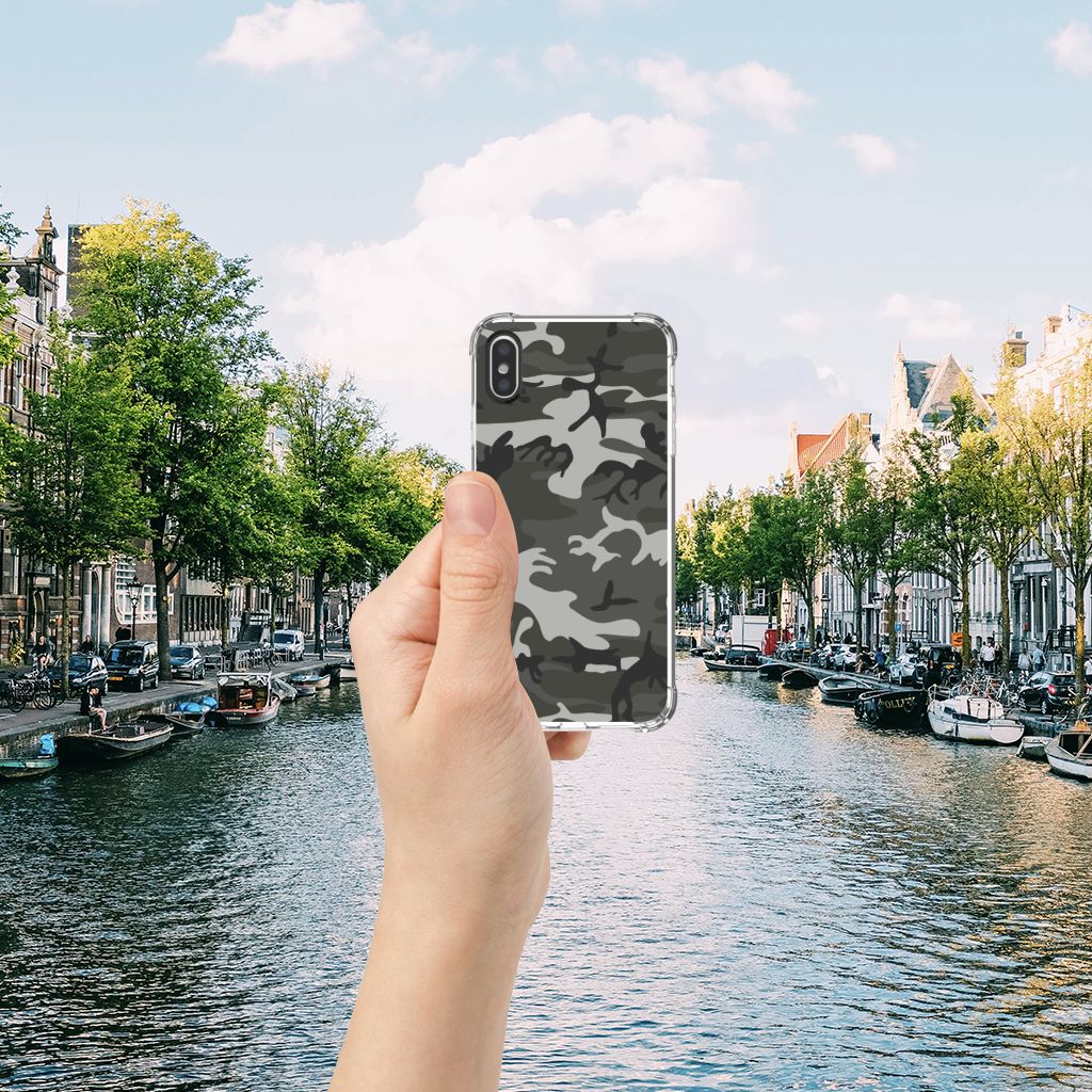 Apple iPhone X | Xs Doorzichtige Silicone Hoesje Army Light
