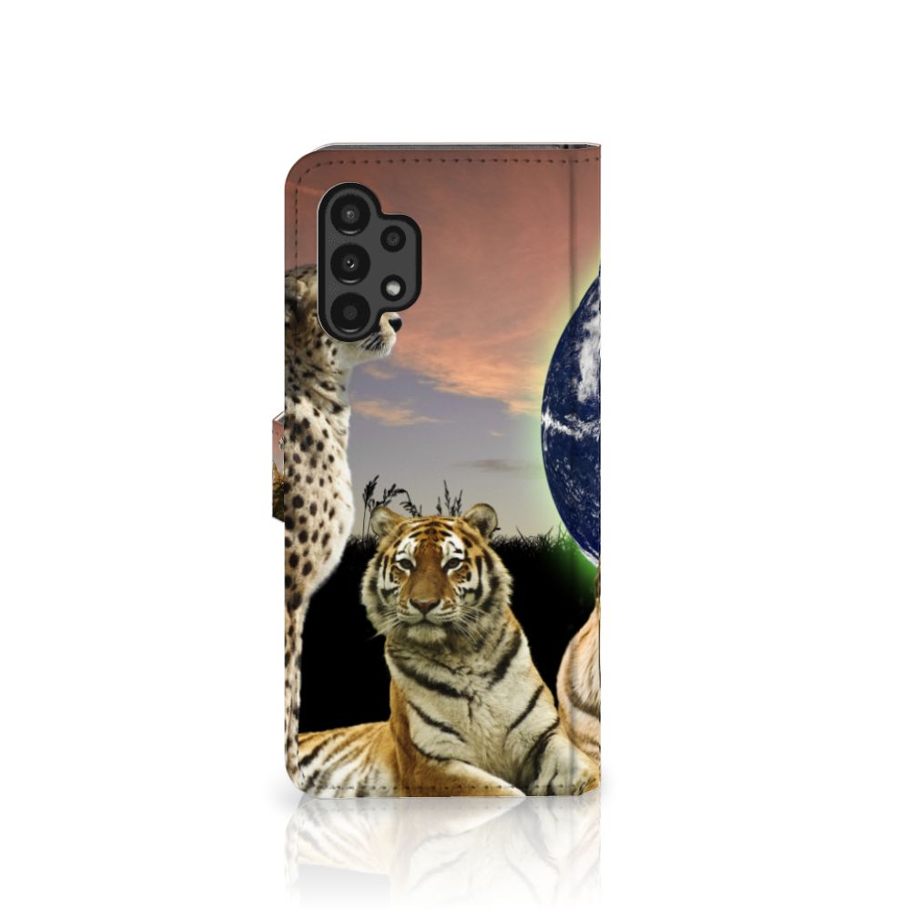 Samsung Galaxy A13 (4G) Telefoonhoesje met Pasjes Roofdieren
