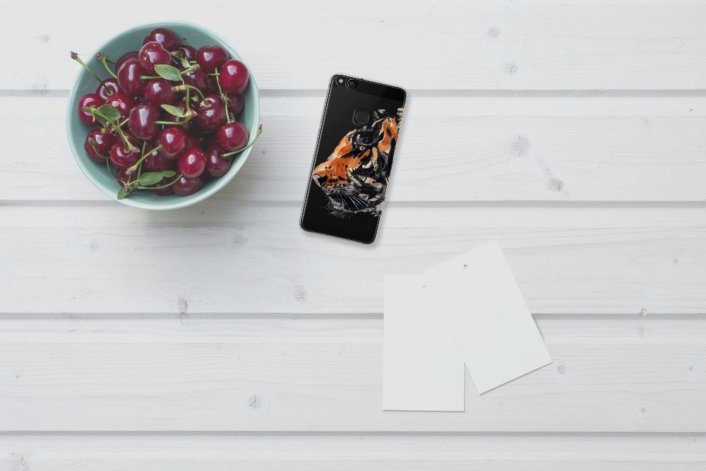 Hoesje maken Huawei P10 Lite Watercolor Tiger