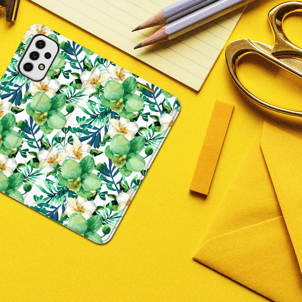 Samsung Galaxy A23 Smart Cover Orchidee Groen - B2C Telecom