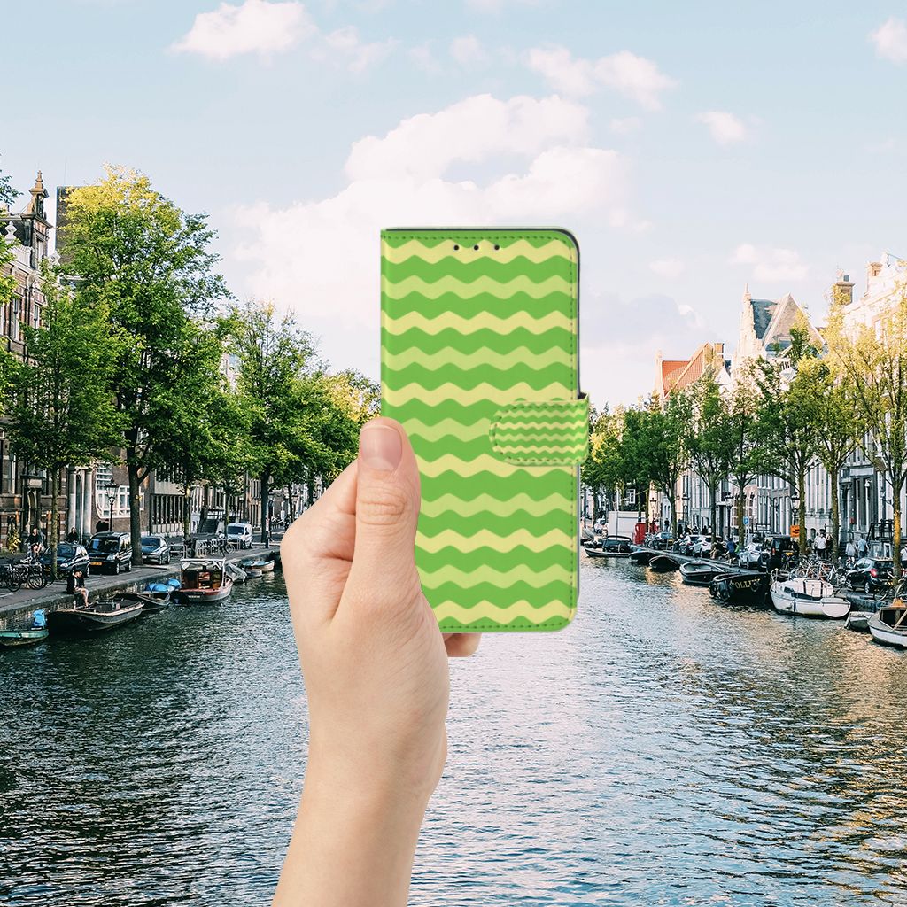 Alcatel 1S 2020 Telefoon Hoesje Waves Green