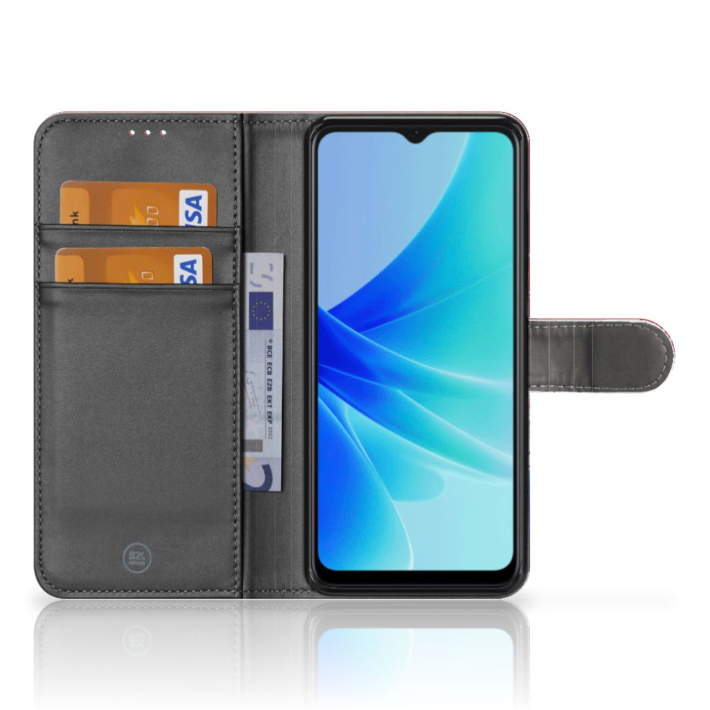 OPPO A77 5G | A57 5G Bookstyle Case Nederland met pasjes en smartphonebeeld